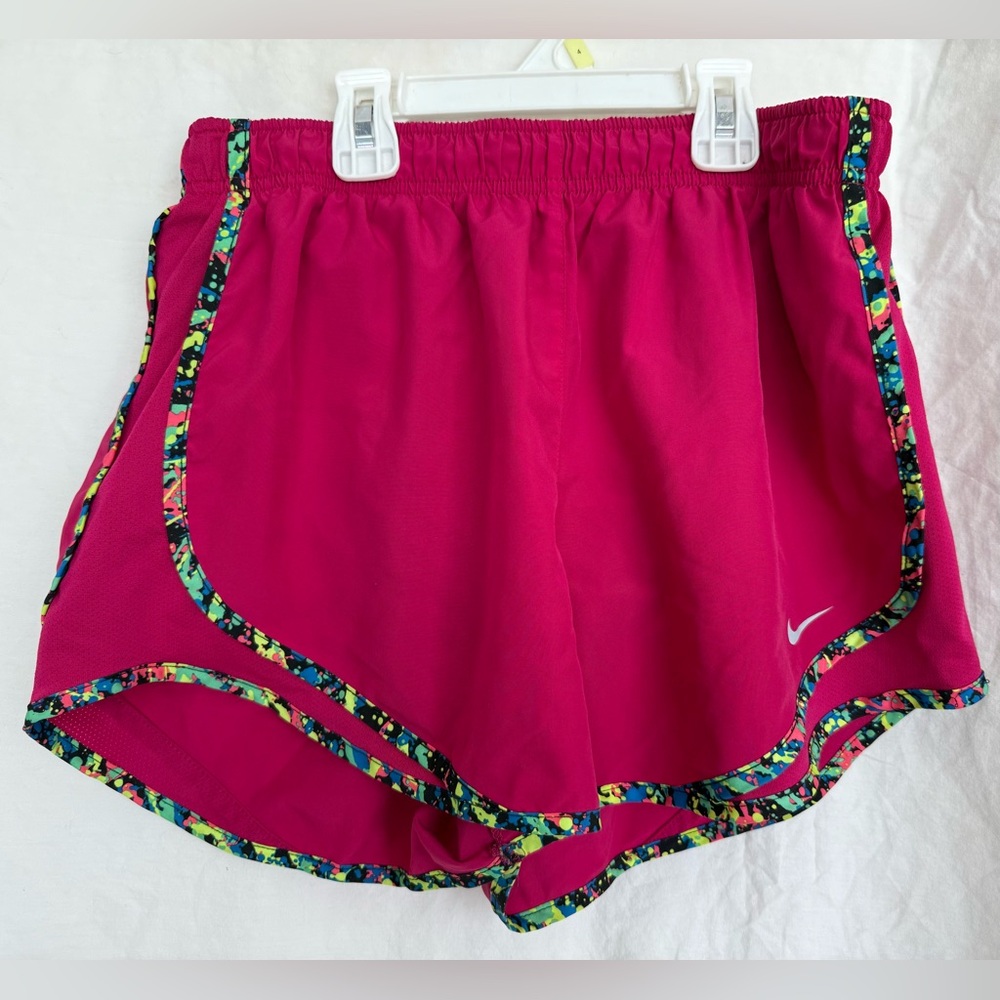 Nike Fuchsia Shorts with Multicolor Trim